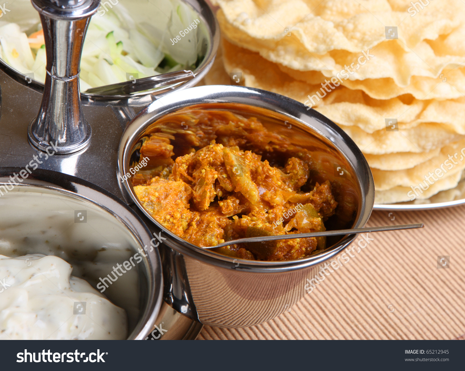 lime pickle (poppadoms)